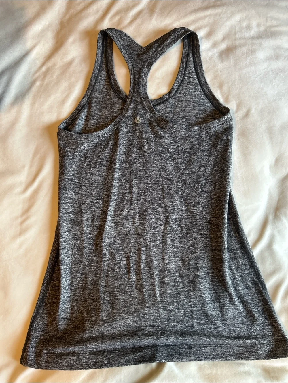 lululemon athletica Heather Charcoal Racerback Tank